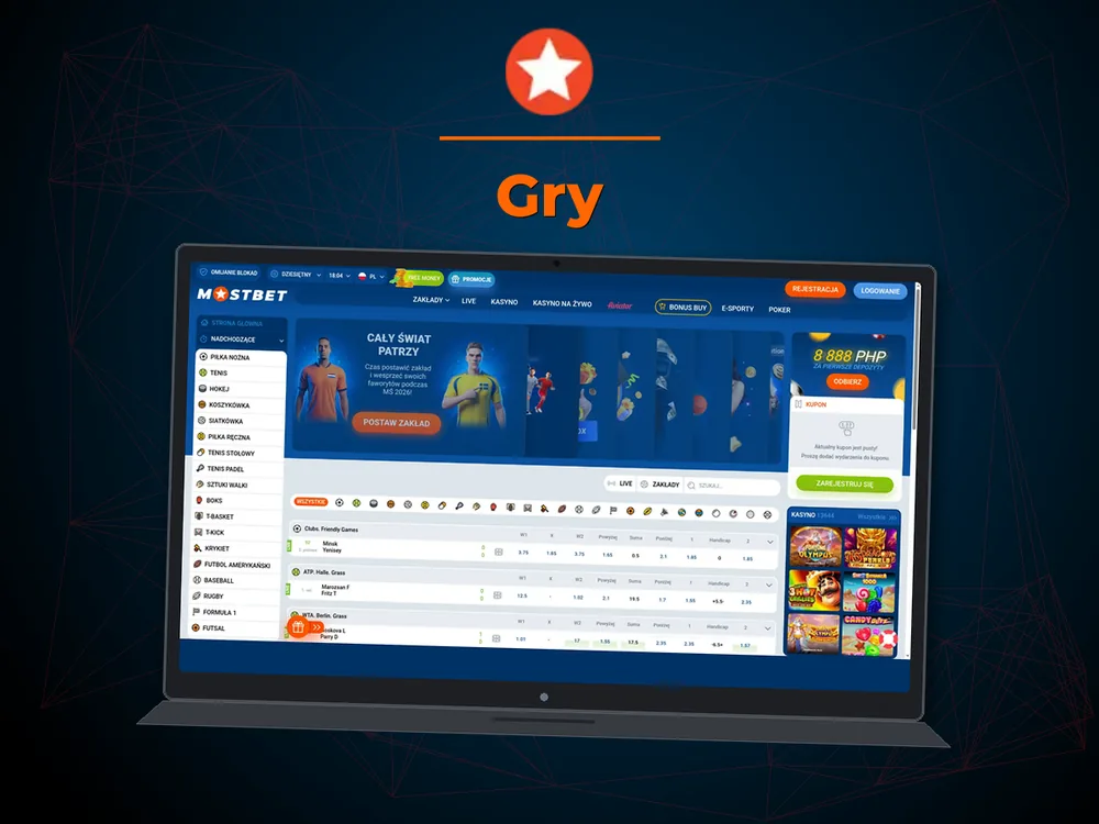 Mostbet - Gry
