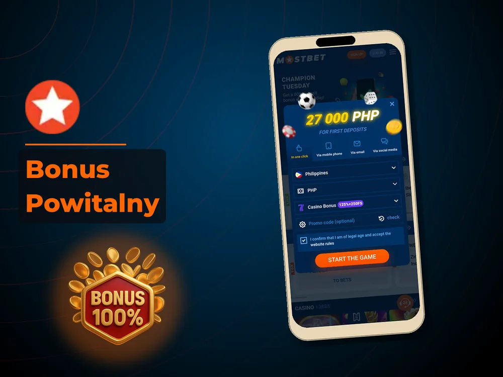 Mostbet - Bonus Powitalny