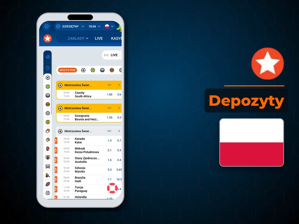 Mostbet - Depozyty