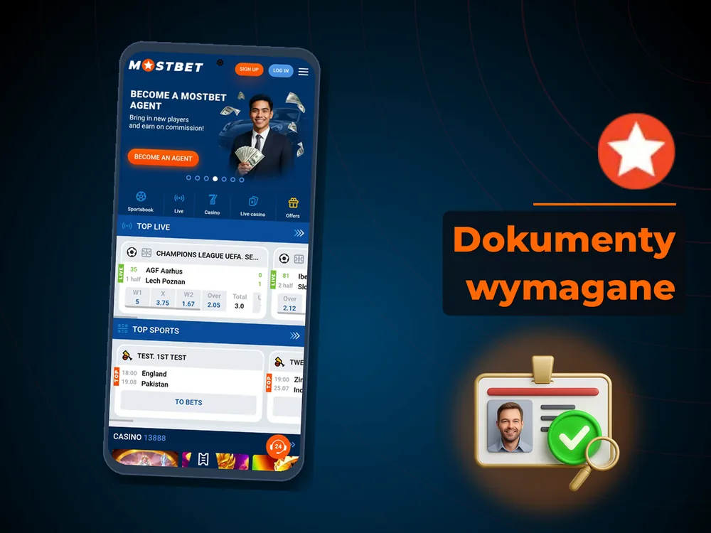 Mostbet - Dokumenty wymagane