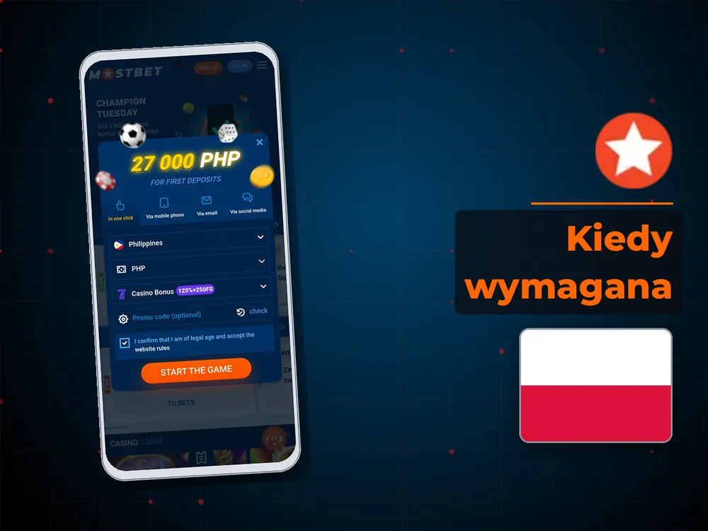 Mostbet - Kiedy wymagana