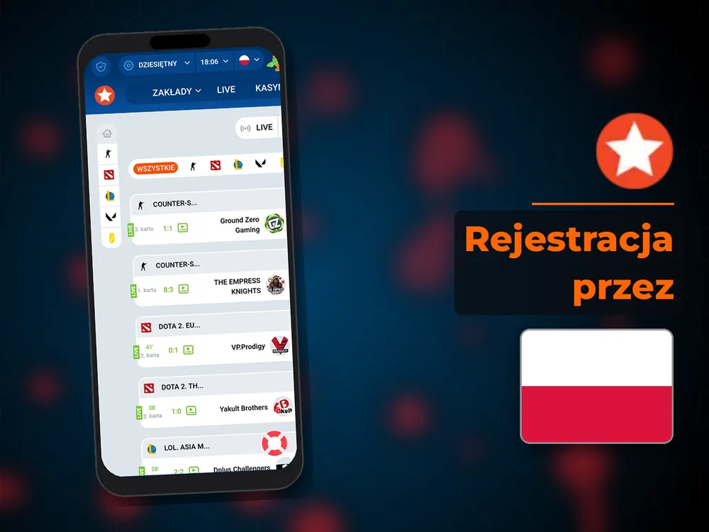 Mostbet - Rejestracja przez