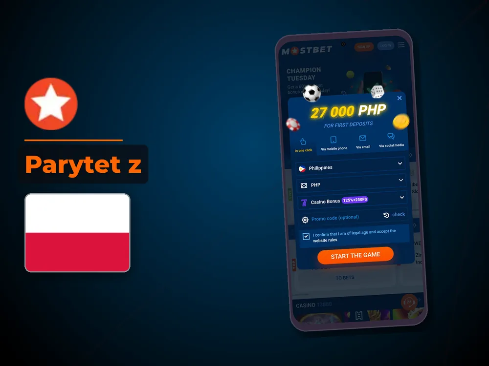Mostbet - Parytet z