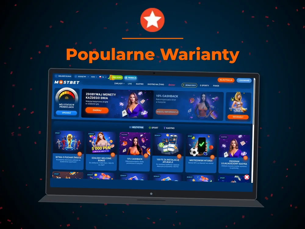 Mostbet - Popularne Warianty