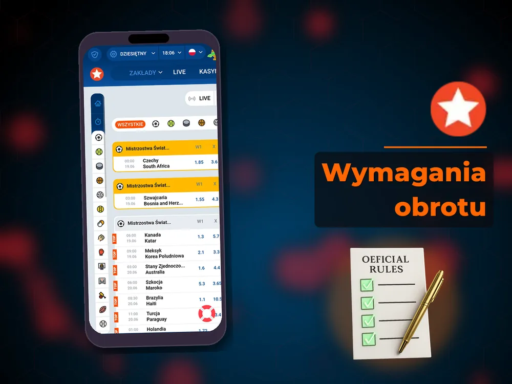 Mostbet - Wymagania obrotu