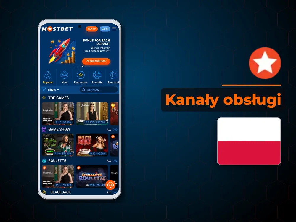 Mostbet - Kanały obsługi