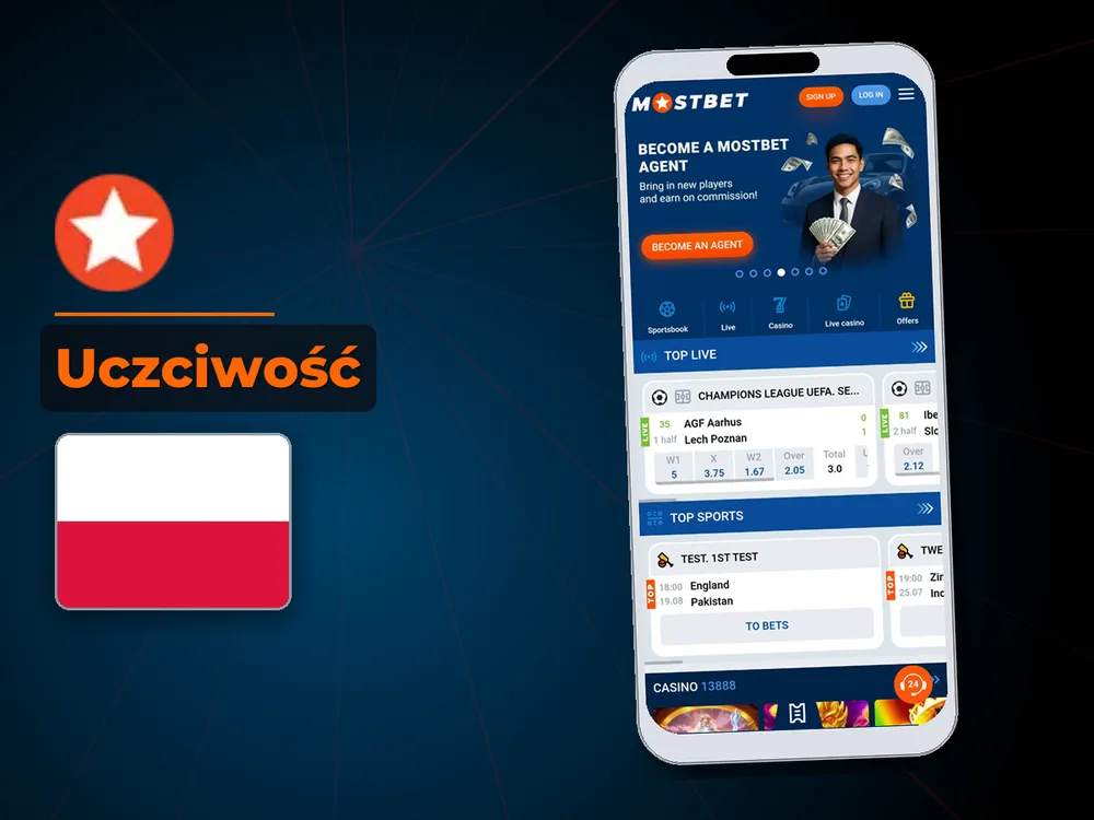 Mostbet - Uczciwość