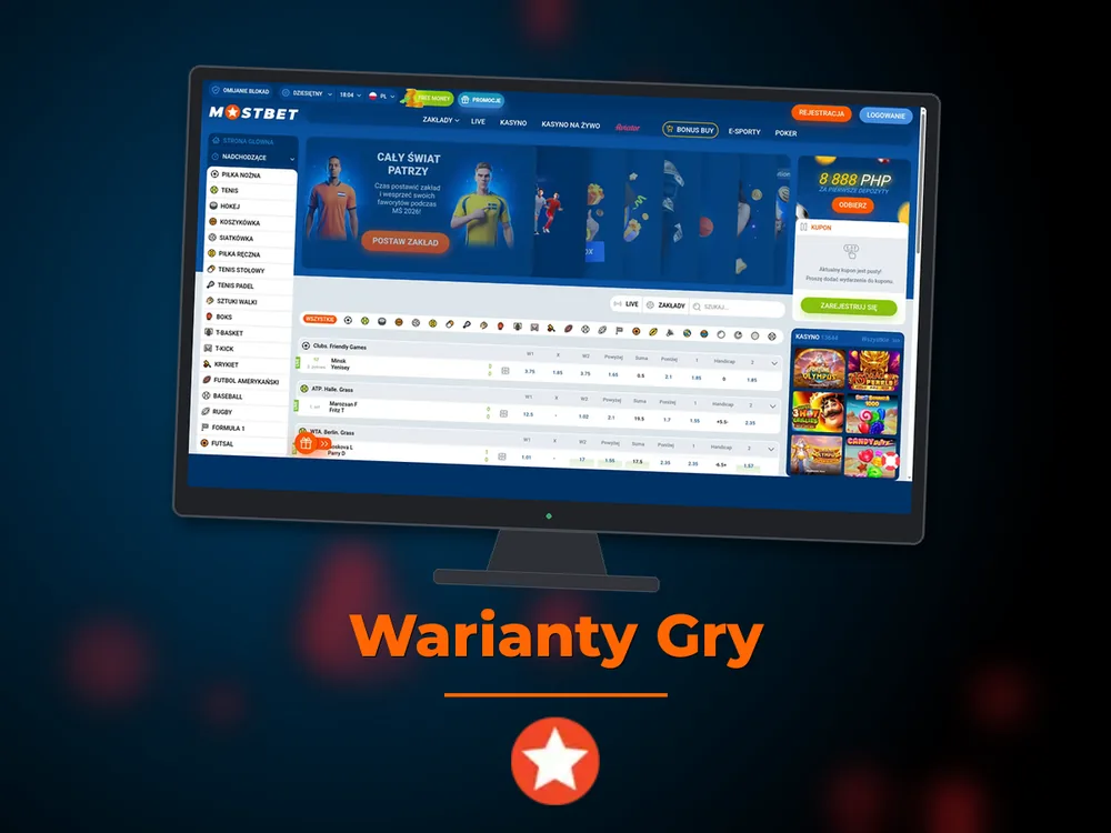 Mostbet - Warianty Gry