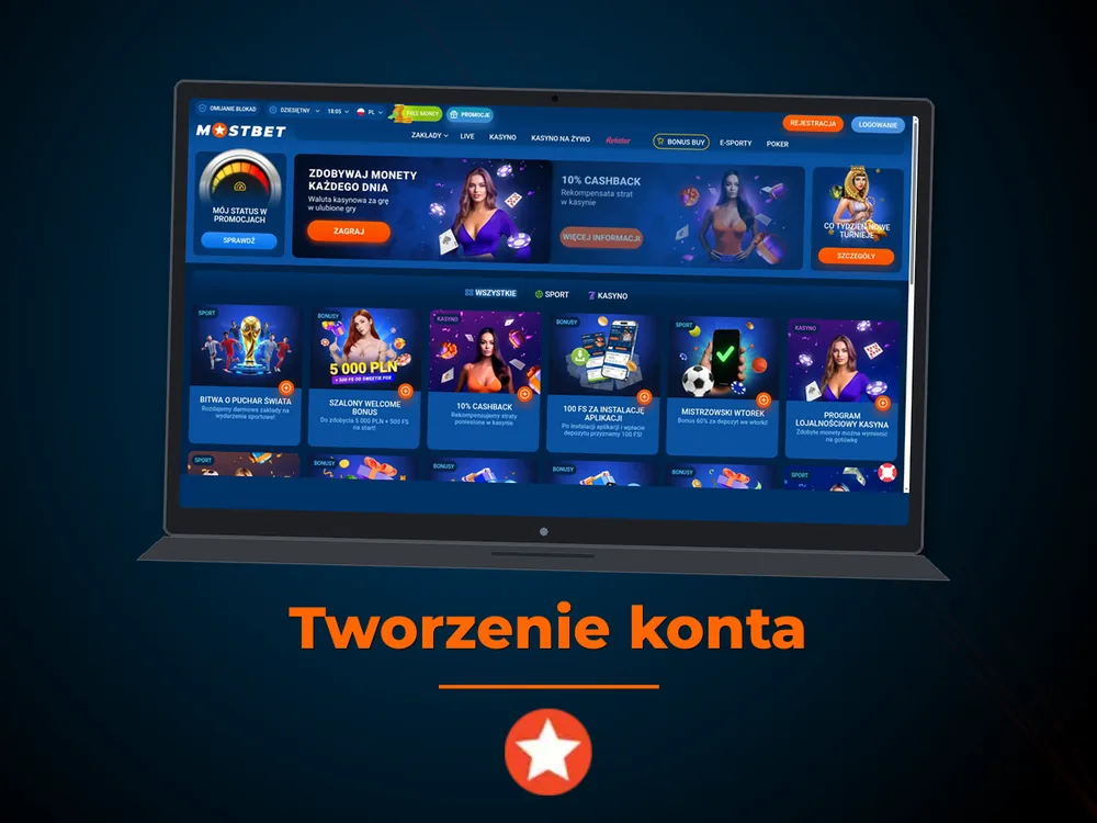 Mostbet - Tworzenie konta