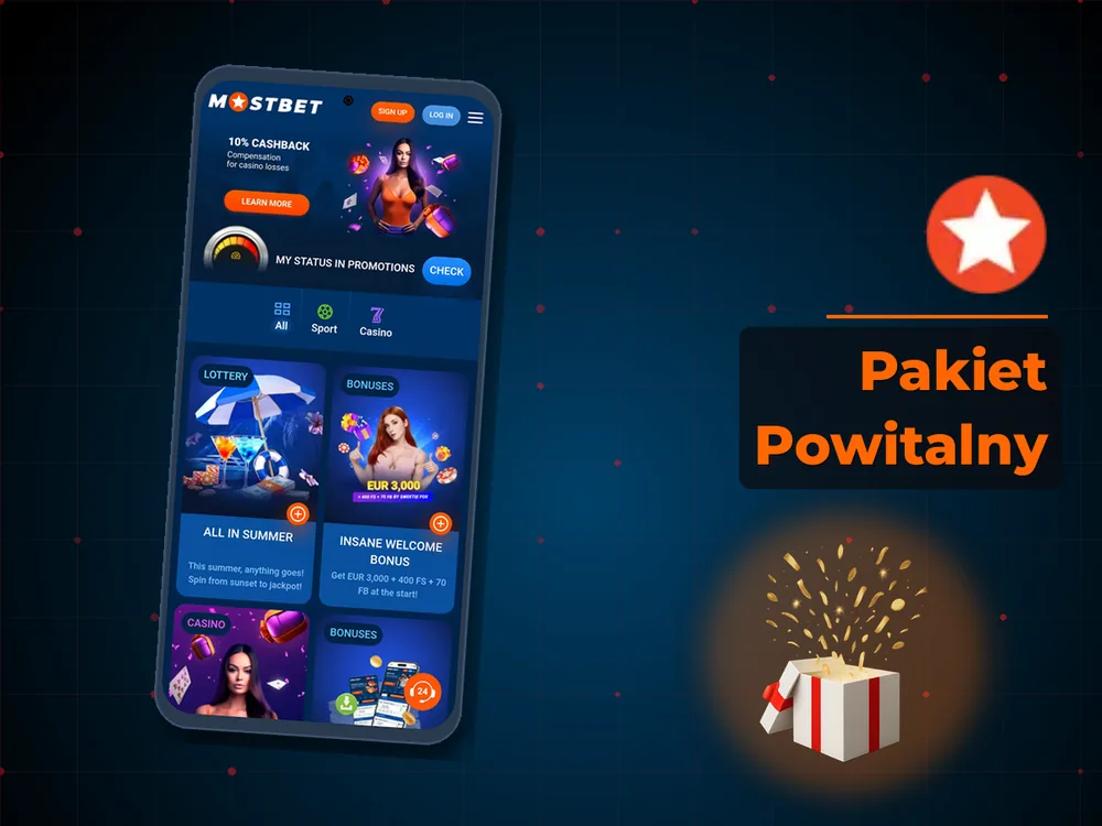Mostbet - Pakiet Powitalny