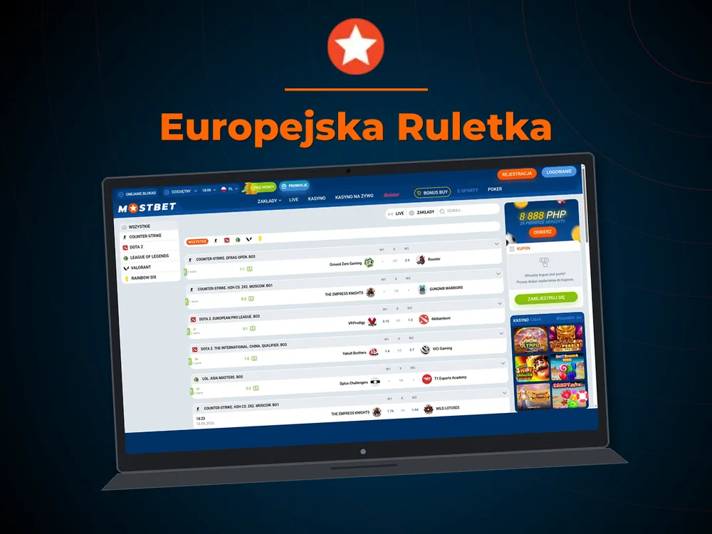 Mostbet - Europejska Ruletka