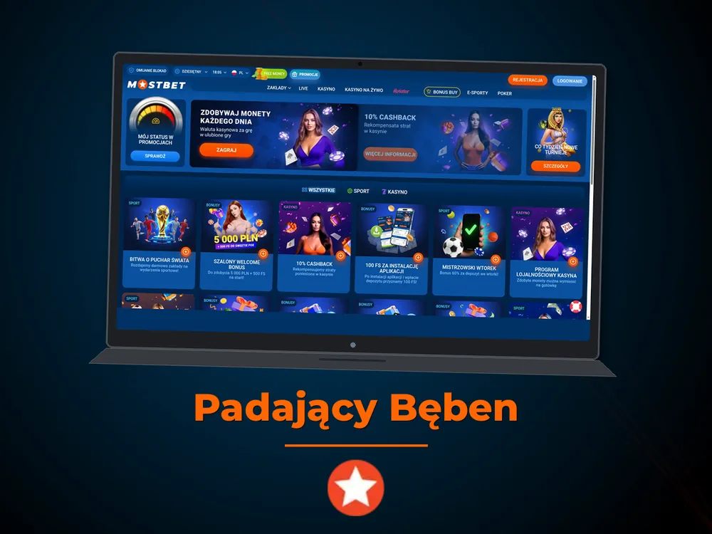 Mostbet - Padający Bęben